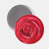 Aimant imprimé rose rouge (Recto/Verso)