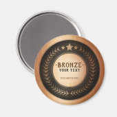 Aimant IMPRIMER do-it-yourself MÉDAILLE Champion de bronz (Recto/Verso)