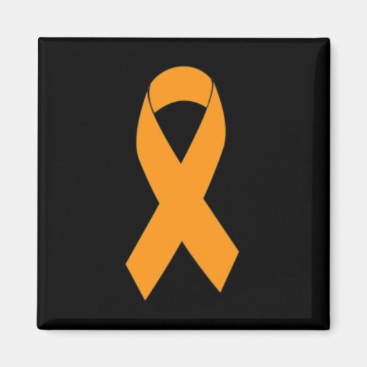 Aimant Imprimer plusieurs sclérose Ms Orange Ruban (Devant)