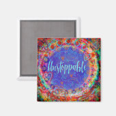 Aimant Imstoppable Whimsical Joli Floral Inspirationnel (Recto/Verso)