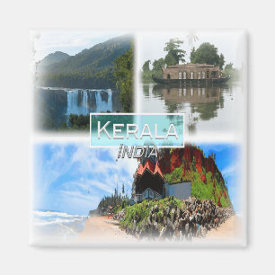 Aimant IN0034 Asie, Inde Kerala, réfrigérateur