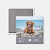 Aimant In Love Mémoire Chien Keepsaké Pet Memorial (Recto/Verso)