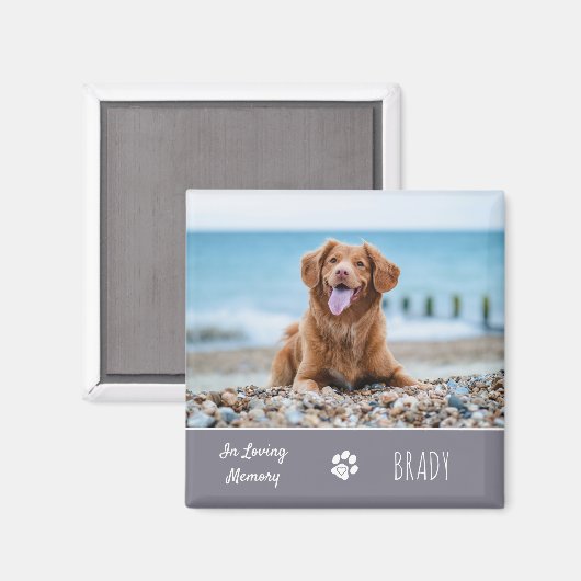 Aimant In Love Mémoire Chien Keepsaké Pet Memorial (Recto/Verso)