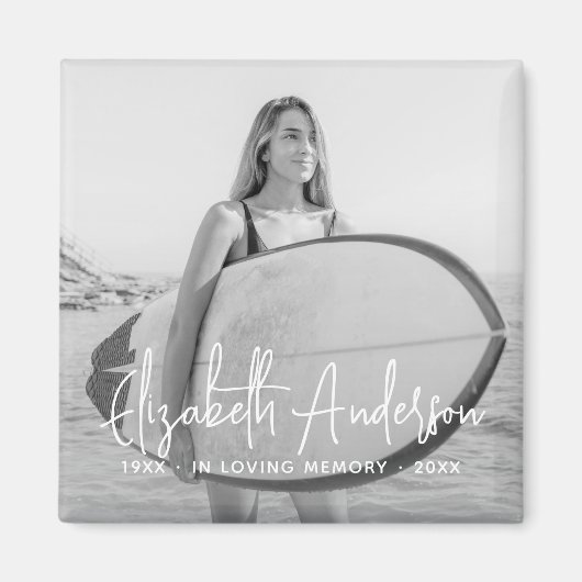 Aimant In Love Memory Funérailles commémoratives Photo mo (Devant)