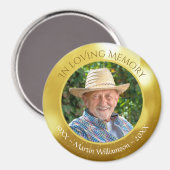 Aimant In Love Memory Photo Memorial Keepsaké (Recto/Verso)