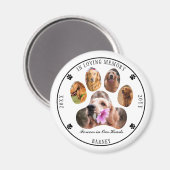 Aimant In Love Memory Photo Pet Memorial - Blanc (Recto/Verso)