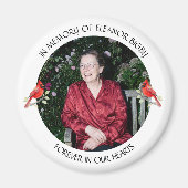 Aimant In Memory of | Cardinal Memorial Keepsake (Devant)