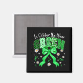 Aimant In October We Wear Green For Dwarfism Awareness Gi (Recto/Verso)