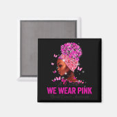 Aimant In October We Wear Nk Black Women Breast Cancer Aw (Recto/Verso)