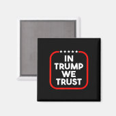 Aimant In Trump We Trust Pro-trump 2024 Conservative Patr (Recto/Verso)