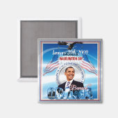 Aimant Inauguration de Barack Obama (Recto/Verso)