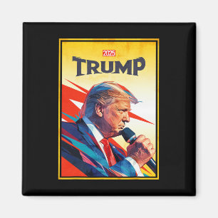 Aimant Inauguration de Trump 2025 - Héros Président Desig