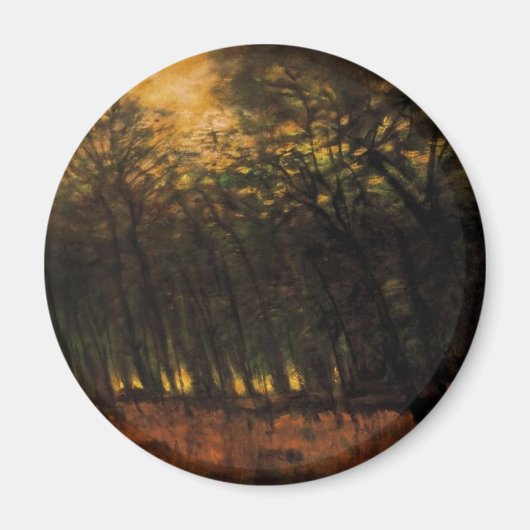 Aimant Incendies dans la forêt (par Laszlo Mednyanszky) (Devant)