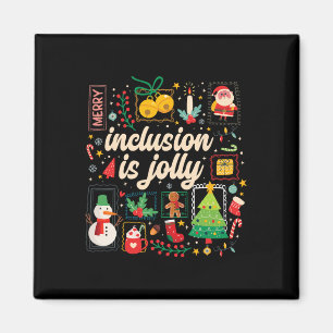 Aimant Inclusion Est Jolly Sped Professeur Timbre de Noël