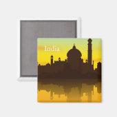 Aimant Inde Tourisme Vintage (Recto/Verso)