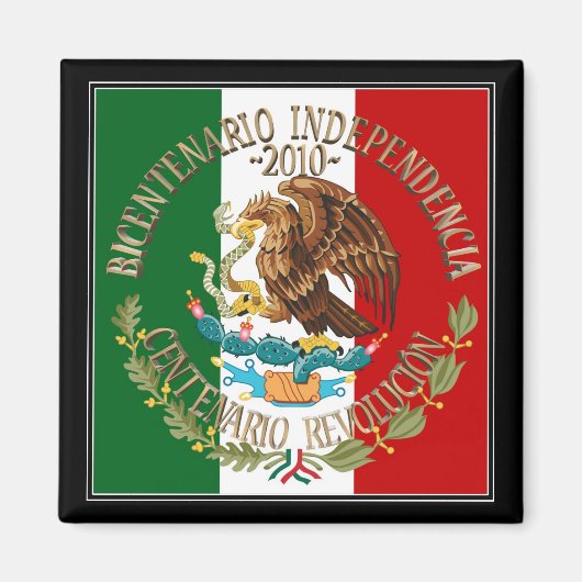 Aimant Indépendance/révolution mexicaine 2010 (Devant)