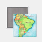 Aimant Indépendance sud-américaine (Recto/Verso)