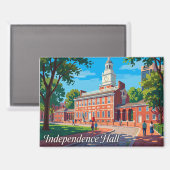 Aimant Independence Hall USA (Recto/Verso)
