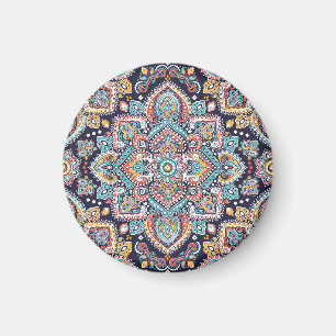 Aimant Indian Paisley : Motif ethnique mandala