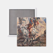 Aimant Indian Scouting Party, 1900 par Charles Marion Rus (Recto/Verso)