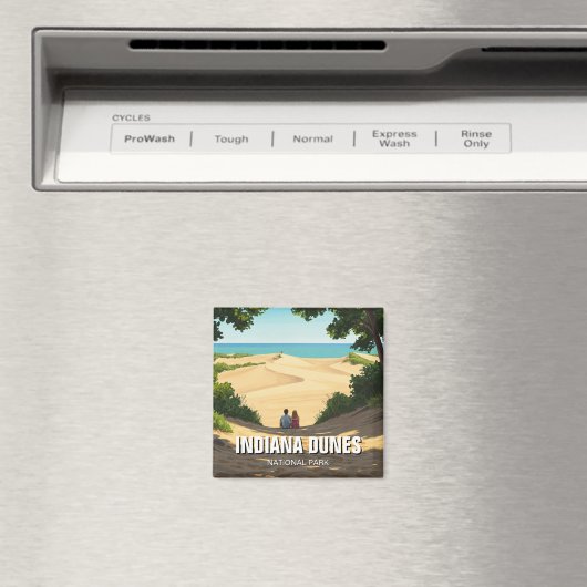 Aimant Indiana Dunes National Park Travel Couple (In Situ (Lave-vaisselle))