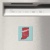 Aimant Indiana IN US Motto ~ Hoosier Mommy (In Situ (Lave-vaisselle))