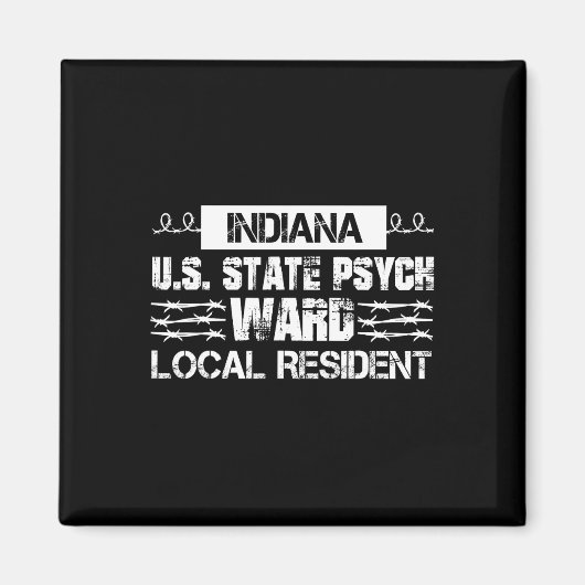 Aimant Indiana U.S. Inmate Psych Ward County State Jail H (Devant)