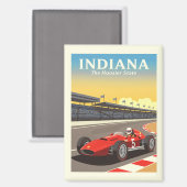 Aimant Indiana vintage (Recto/Verso)