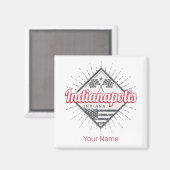 Aimant Indianapolis City Indiana États-Unis États-Unis (Recto/Verso)
