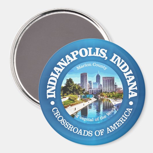 Aimant Indianapolis (villes) (Recto/Verso)