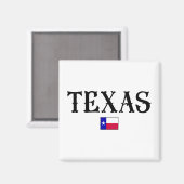 Aimant Indicateur de la carte d'état du Texas USA (Recto/Verso)