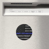 Aimant Indicateur de la ligne bleue mince de la police (In Situ (Lave-vaisselle))