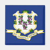 Aimant Indicateur d'état Connecticut (Devant)