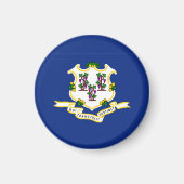 Aimant Indicateur d'état Connecticut (Devant)