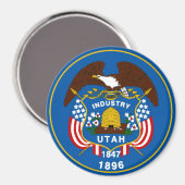 Aimant indicateur d'état Utah (Recto/Verso)