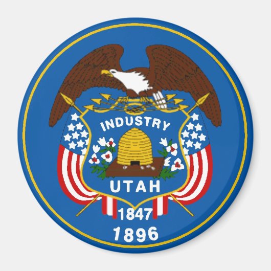 Aimant indicateur d'état Utah (Devant)
