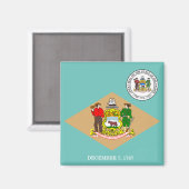 Aimant Indicateur du Delaware (Recto/Verso)