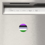 Aimant Indicateur Falln Genderqueer Pride (In Situ (Lave-vaisselle))
