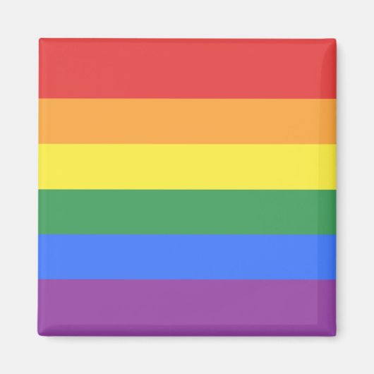 Aimant Indicateur gay pride (Devant)