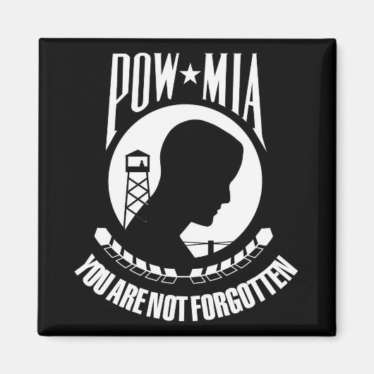 Aimant Indicateur POW-MIA (Devant)