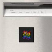 Aimant Indicateur Rainbow Pride Nous Ne Serons Pas Effacé (In Situ (Lave-vaisselle))