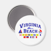 Aimant Indicateurs du signal de Virginia Beach VA (Recto/Verso)