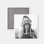 Aimant Indien américain (Recto/Verso)