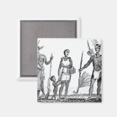 Aimant Indiens d'Amérique du Nord (Recto/Verso)