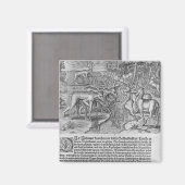 Aimant Indiens de Floride qui chassent des cerfs (Recto/Verso)