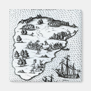 Aimant Indigènes de combat de Ferdinand Magellan sur