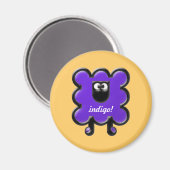 Aimant indigo woollie (Recto/Verso)