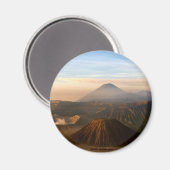 Aimant INDONÉSIE : Mont Bromo, Java (Recto/Verso)