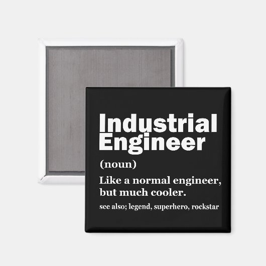 Aimant Industrial Engineering Funny Engineer (Recto/Verso)