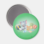 Aimant Infant Tom and Jerry Playing With Toys (Recto/Verso)